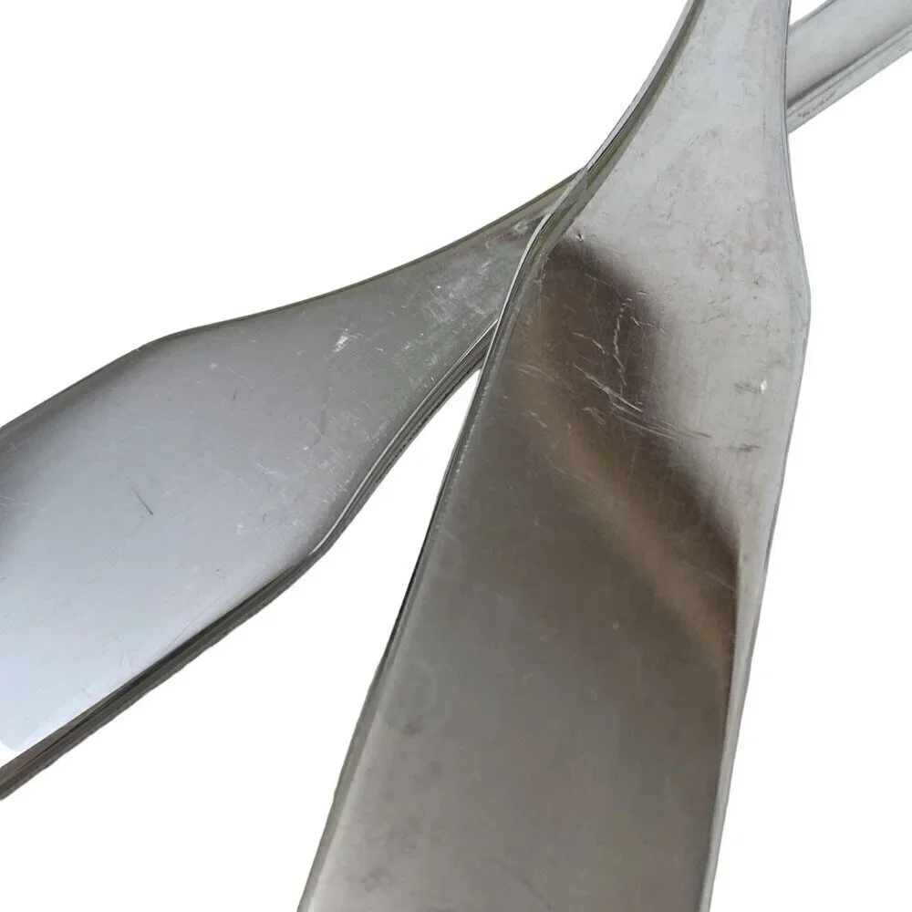 Vintage Salad Servers MK Silverplate Serving Fork and Spoon 9.25